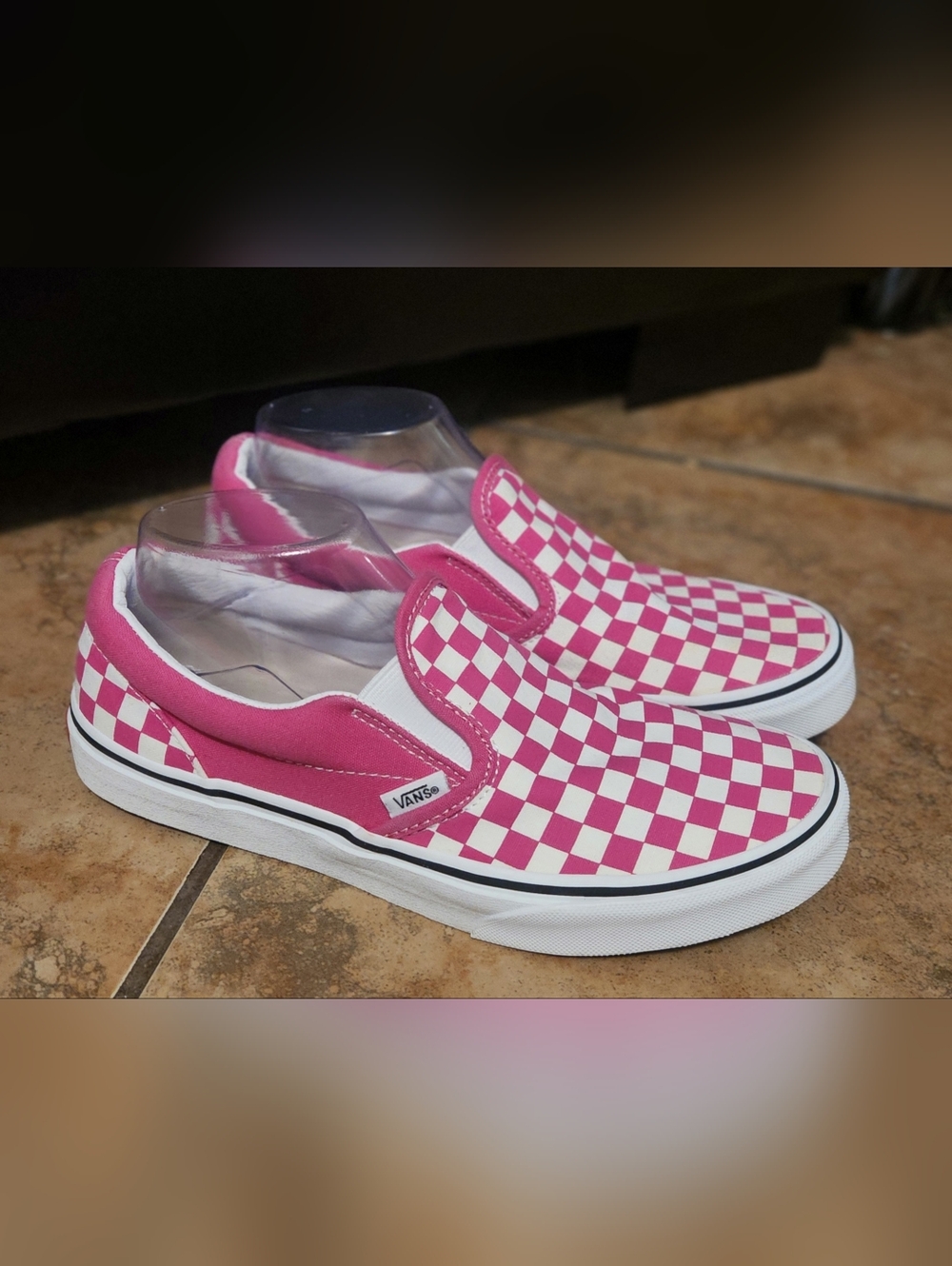 Vans Off The Wall Checkered Womens Slip Ons